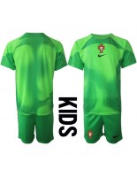 Portugalsko Brankářské Domácí dres pro děti MS 2022 Krátký Rukáv (+ trenýrky)